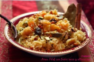 arroz pilaf con frutos secos