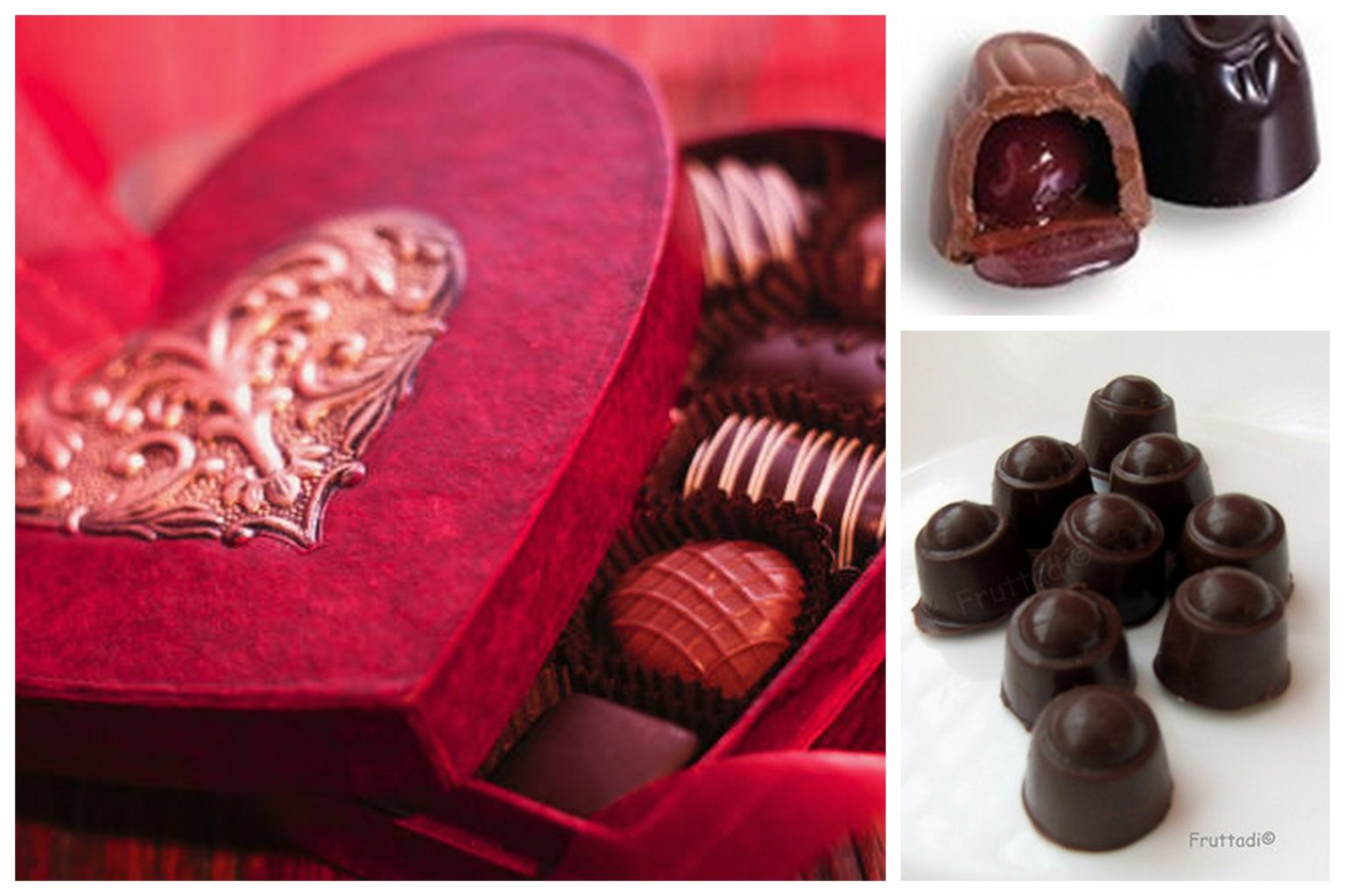 bombones de chocolate rellenos de cerezas
