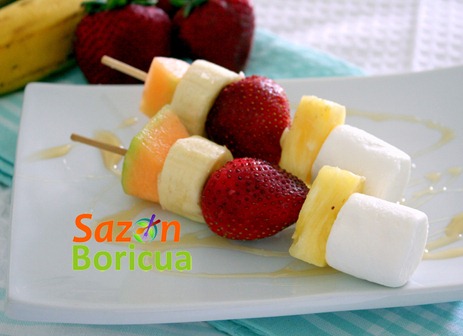 pinchos de fruta sazon boricua 2