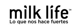 Milk-Life logo and tagline
